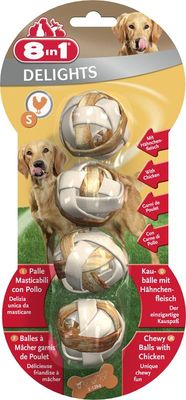 8in1 Delight Balls Small Tavuklu Köpek Ödülü - 1