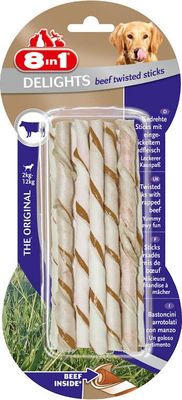 8in1 Delight Twisted Sticks Biftekli Köpek Ödülü - 1