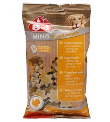 8in1 Minis Hindi Kabak Köpek Ödülü 100 Gram - 8in1