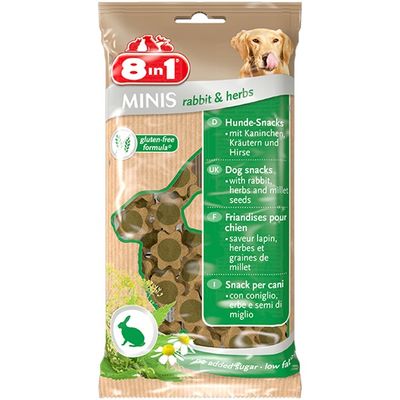 8in1 Minis Rabbit Herbs Köpek Ödülü 100 Gram - 1