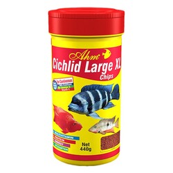 Ahm Cichlid Large XL Chips Balık Yemi 1000 ML - Ahm Marin