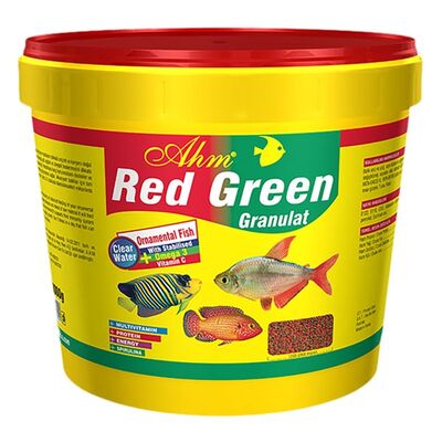 Ahm Red Green Granulat Balık Yemi 3000 Gram - 1