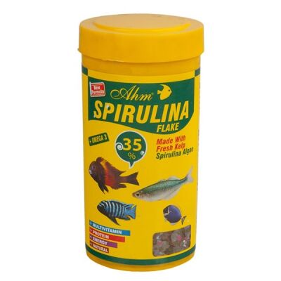 Ahm Spirulina Flake Pul Balık Yemi 100 ML - 1