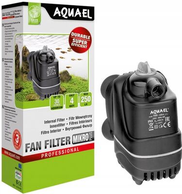 Aquael Filter Fan Micro Plus Akvaryum İç Filtre 250 LT/S - 1