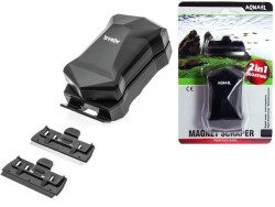 Aquael Mıknatıslı Akvaryum Cam Sileceği 2in1 Medium - Aquael