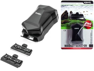 Aquael Mıknatıslı Akvaryum Cam Sileceği 2in1 Medium - 1