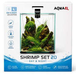 Aquael Shrimp Set Smart Day Night 20 Siyah - Aquael