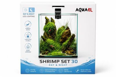 Aquael Shrimp Set Smart Day Night 30 Siyah - 1