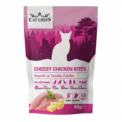 Cat Chefs Cheesy Chicken Peynir ve Tavuklu Kedi Ödülü 80 Gr - 1