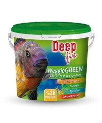 Deep - Deep Fix Weggie Green Bitkisel Granül Balık Yemi 3000 Gram