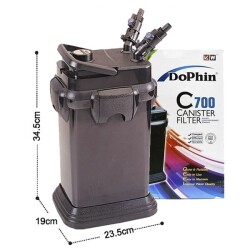 Dolphin C-700 Akvaryum Dış Filtre 700 Lt/S - Dophin