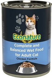 Econature Tavuk Etli Yetişkin Kedi Konserve Maması 400 Gr - Econature