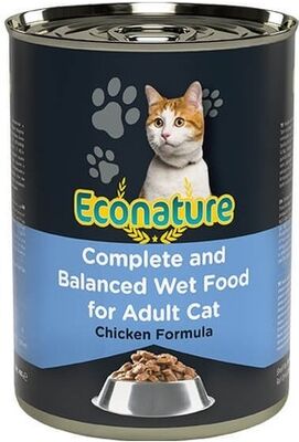 Econature Tavuk Etli Yetişkin Kedi Konserve Maması 400 Gr - 1