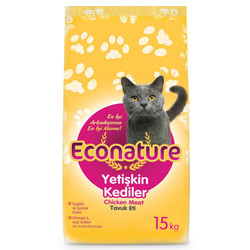 Econature Tavuklu Yetişkin Kedi Maması 15 Kg - Econature