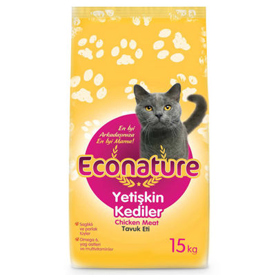 Econature Tavuklu Yetişkin Kedi Maması 15 Kg - 1