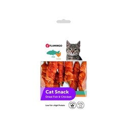 Flamingo Cat Snack Kurutulmuş Balıklı Tavuklu Kedi Ödülü 50 Gr - Flamingo