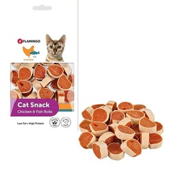 Flamingo Cat Snack Tavuklu Balıklı Kedi Ödülü 50 Gram - Flamingo