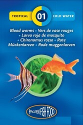 Frozen Fish Food Dondurulmuş Bloodworms 100 Gr. - 3F Frozen