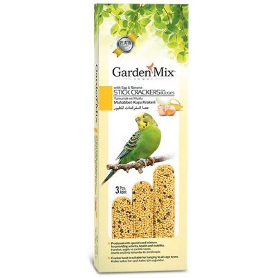 Gardenmix Muhabbet Kuşu Krakeri Muzlu Yumurtalı 3 Adet - 1