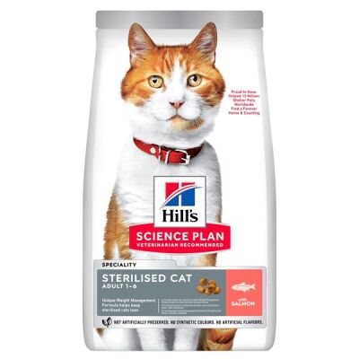 Hills Kısırlaştırılmış Somonlu Yetişkin Kedi Maması 10 Kg - 1