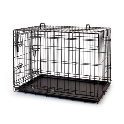 Katlanabilir Metal Kedi ve Köpek Taşıma Kafesi 107x71x78 cm - 1