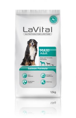 La Vital Büyük Irk Somon Balıklı Köpek Maması 12Kg - 1