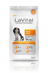 La Vital Küçük Irk Yetişkin Kuzu Etli Köpek Maması 2KG - La Vital