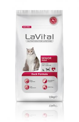 La Vital Ördek Etli Yaşlı Kedi Maması 1,5 KG - 1