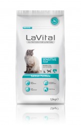 La Vital Somonlu Yetişkin Hassas Kedi Maması 1,5 KG - La Vital