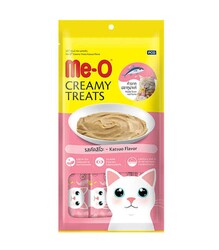 Me-O Creamy Çizgili Orkinos Balıklı Kedi Ödül Maması 4x15 Gr - Me-o