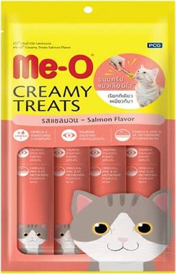 Me-O Creamy Somon Balıklı Kedi Ödül Maması 4x15 Gr - 1