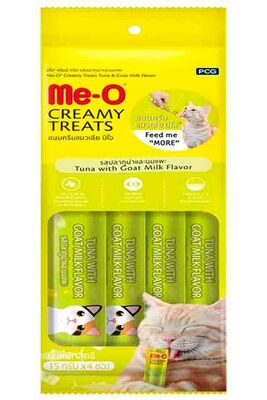 Me-O Creamy Ton Balıklı Keçi Sütlü Kedi Ödül Maması 4x15 Gr - 1