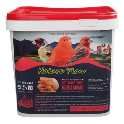 Nature Plan Ballı Nemli Kırmızı Kuş Maması 5 Kg - 1