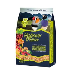 Nature Plan - Nature Plan Meyve Aromalı ve Ballı Egzotik Finch Yemi 500 Gr