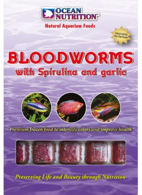 Ocean Nutrition Dondurulmuş Bloodworms-Garlic-Spirulina 100 Gr. - 1