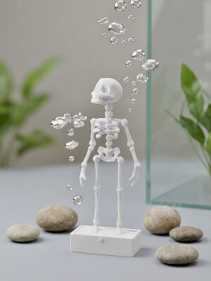 Özelyem 3D Dans Eden İskelet Akvaryum Dekoru - 1