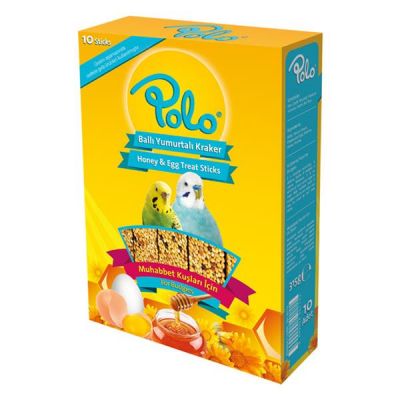 Polo Ballı Yumurtalı Muhabbet Kuşu Krakeri 10 lu Paket - 1