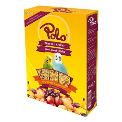 Polo Meyveli Muhabbet Kuşu Krakeri 10 lu Paket - 1