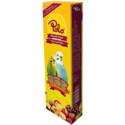 Polo Meyveli Muhabbet Kuşu Krakeri 3 lü Paket - 1