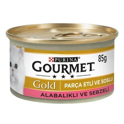 Purina Gourmet Alabalıklı ve Sebzeli Yaş Kedi Maması 85 Gr - Purina