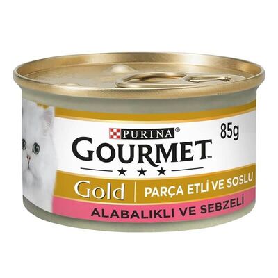 Purina Gourmet Alabalıklı ve Sebzeli Yaş Kedi Maması 85 Gr - 1