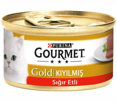 Purina Gourmet Kıyılmış Sığır Etli Yaş Kedi Maması 85 Gr - 1