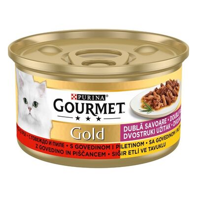 Purina Gourmet Sığırlı Tavuklu Yaş Kedi Maması 85 Gr - 1