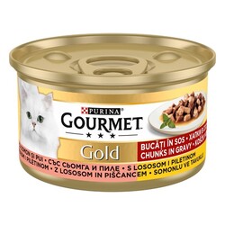 Purina Gourmet Somonlu Tavuklu Yaş Kedi Maması 85 Gr - Purina