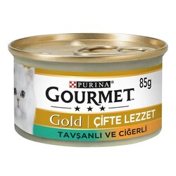 Purina Gourmet Tavşan ve Çiğerli Yaş Kedi Maması 85 Gr - Purina