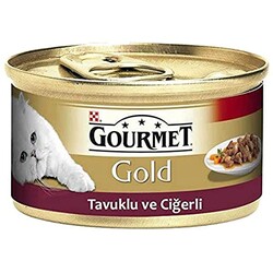 Purina Gourmet Tavuklu ve Ciğerli Yaş Kedi Maması 85 Gr - Purina