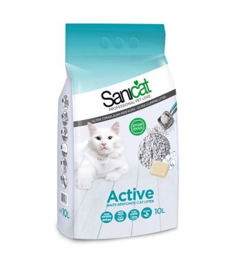 SaniCat Aktif Oksijenli Dezanfektan Doğal Kedi Kumu 10 Lt - 1