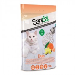 SaniCat Duo Vanilya ve Mandalin Kokulu Kedi Kumu 10Lt - Sanicat