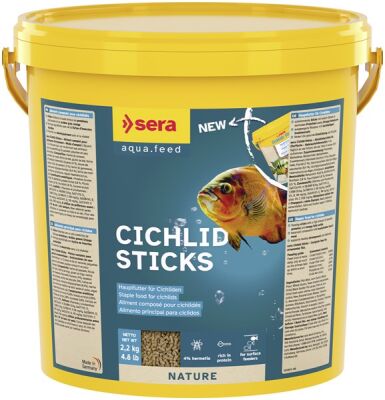 Sera Cichlids Sticks Nature Balık Yemi 10 Lt / 2000 Gr. - 1