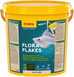Sera Flora Nature Bitkisel Pul Balık Yemi 10 Lt / 2000 Gr. - Sera